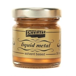 Φύλλο χρυσού Yγρό Pentart Liquid metal 30ml – Bronze